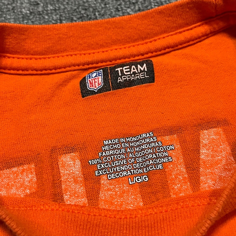 Denver Broncos Peyton Manning‎ 18 Orange NFL Team Apparel T Shirt Mens Large - Picture 3 of 7